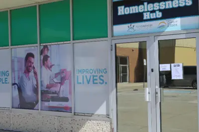 The exterior of the Homelessness Hub in Leamington