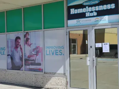The exterior of the Homelessness Hub in Leamington