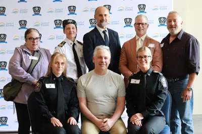  Renato Cherubin with those who helped save his life August 17, 2024.